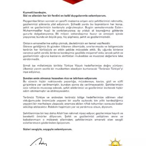 erdogandan sehit ve gazi ailelerine mektup tvzdUhHU