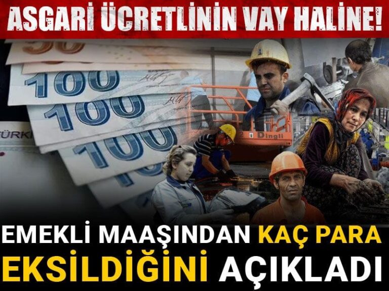 emekli maasindan kac para eksildigini acikladi asgari ucretlinin vay haline p99Rm1zt