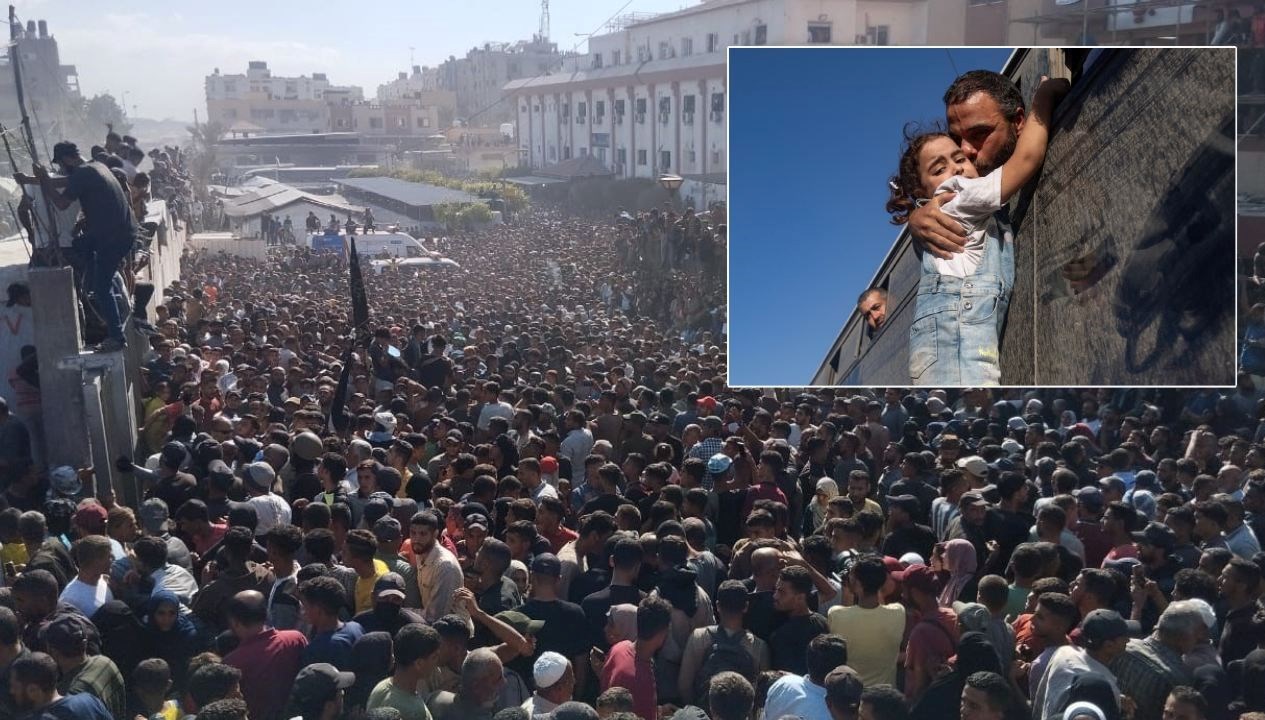 gazzede ateskesfilistinli rehineleri on binler karsiladi Ku7vnRFl.jpg