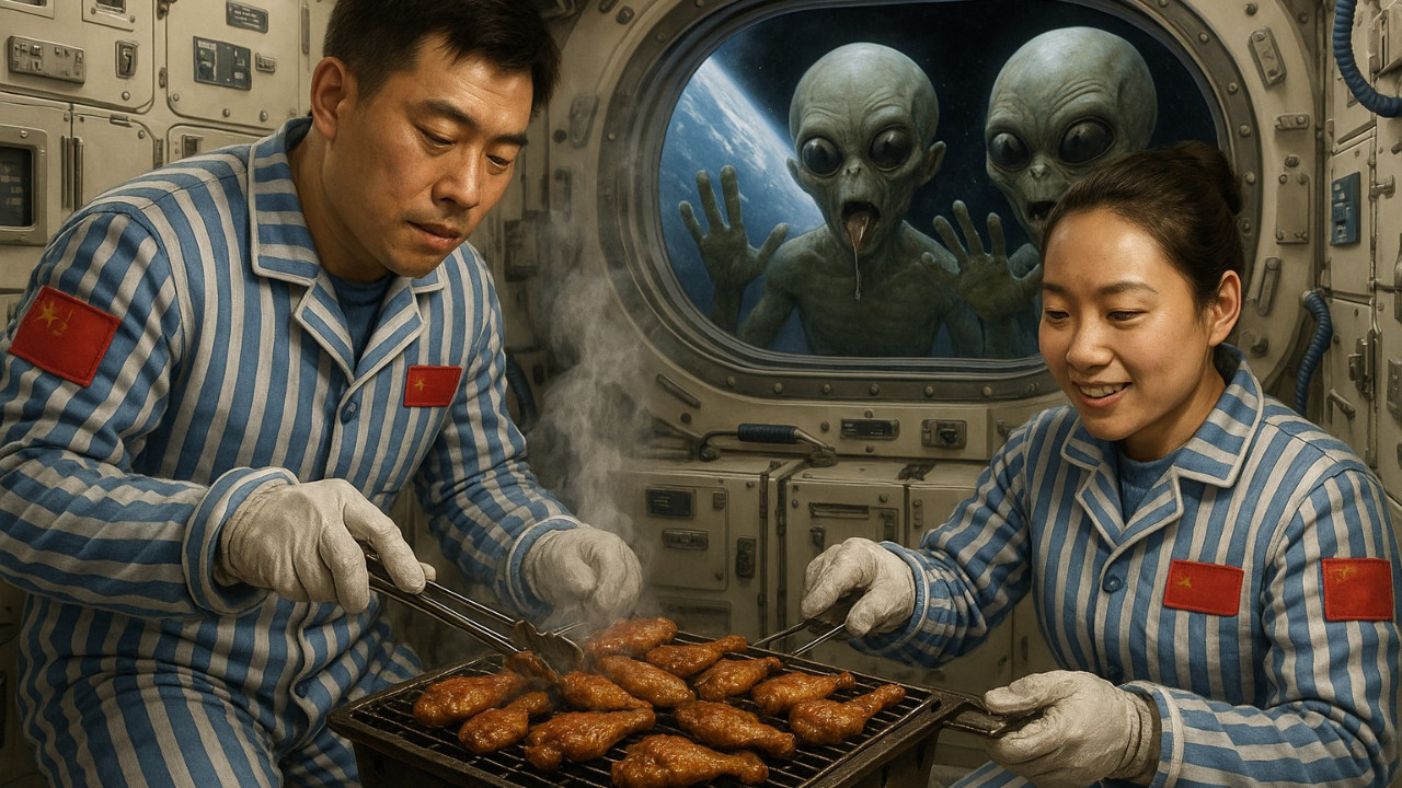 uzayda ilk kez barbeku keyfi tiangongda tavuk kanatli bir devrim umb2V9Q8.jpg