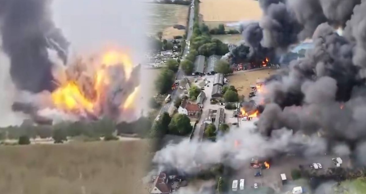 Bu görüntüler Avrupa’dan: Sanayi mahallesi bomba gibi patladı Haber gorseli
