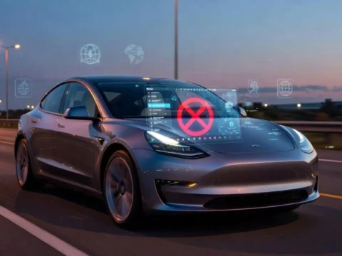 Tesla FSD Kaza Yaptı: Araç İkiye Bölündü